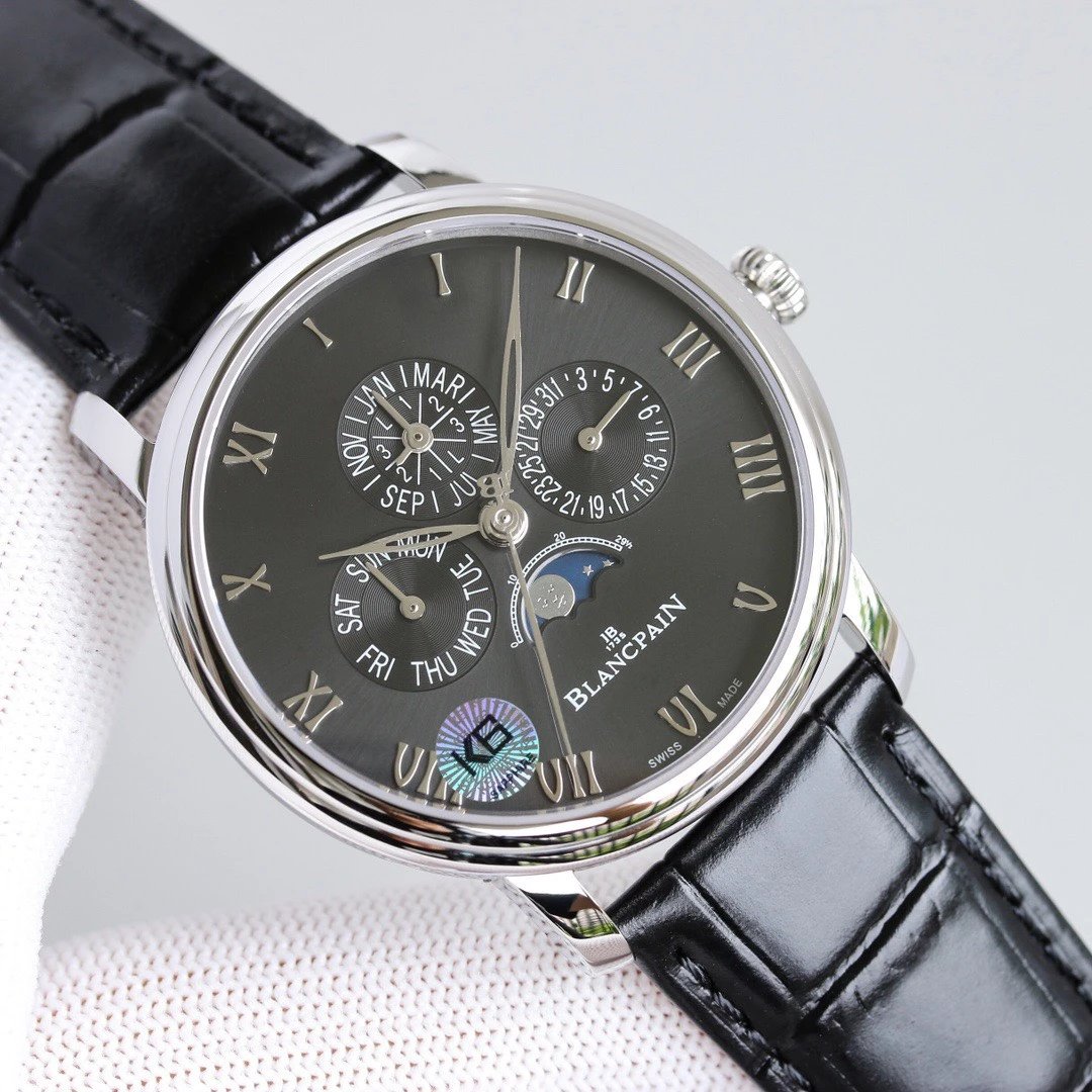 Blancpain Gifting Calendar Dress Watch with multi-register calendar dial