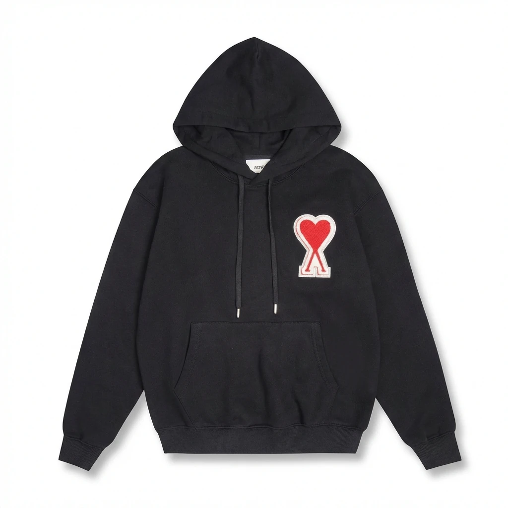 AMI Love Trend Brand Black Sweatshirt