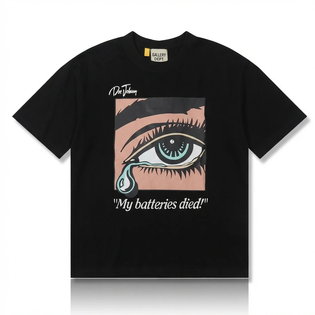 Gallery Dept Dark Style Black T-shirt