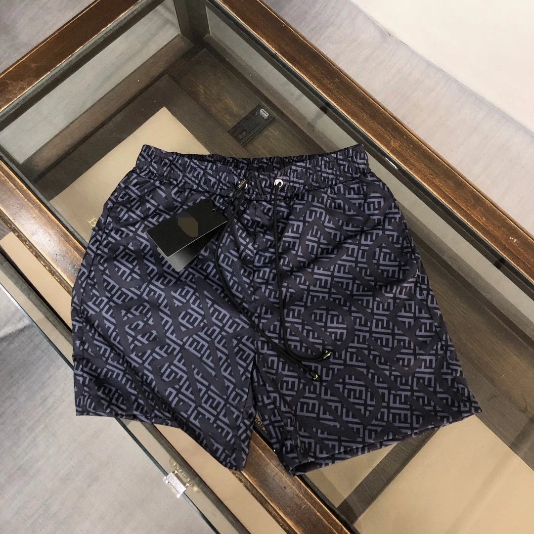 Fendi FF Monogram Trendy Cool Style Black Shorts