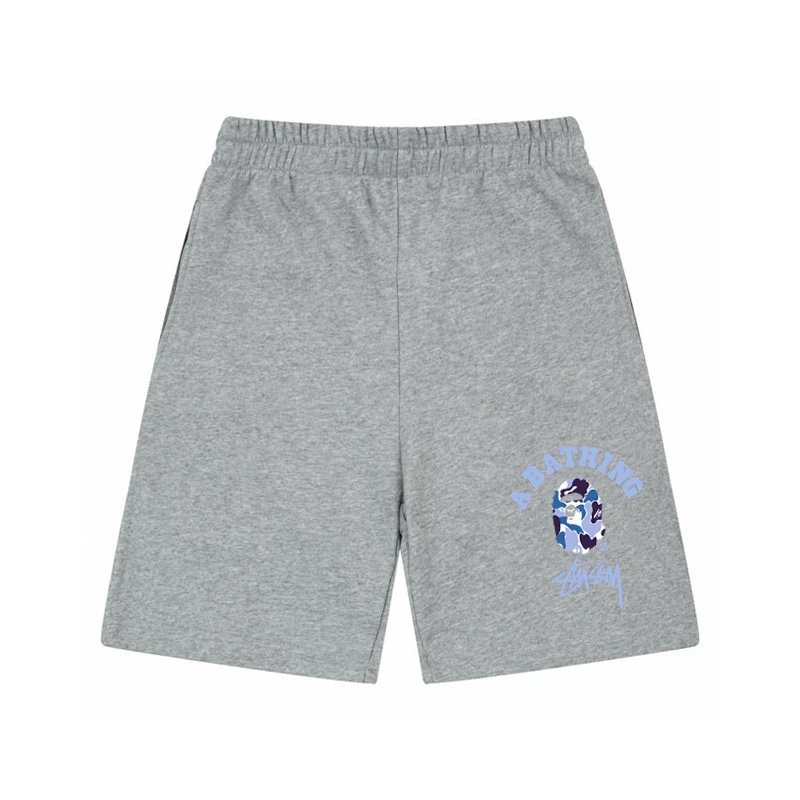 Stussy A Bathing Ape series grey shorts