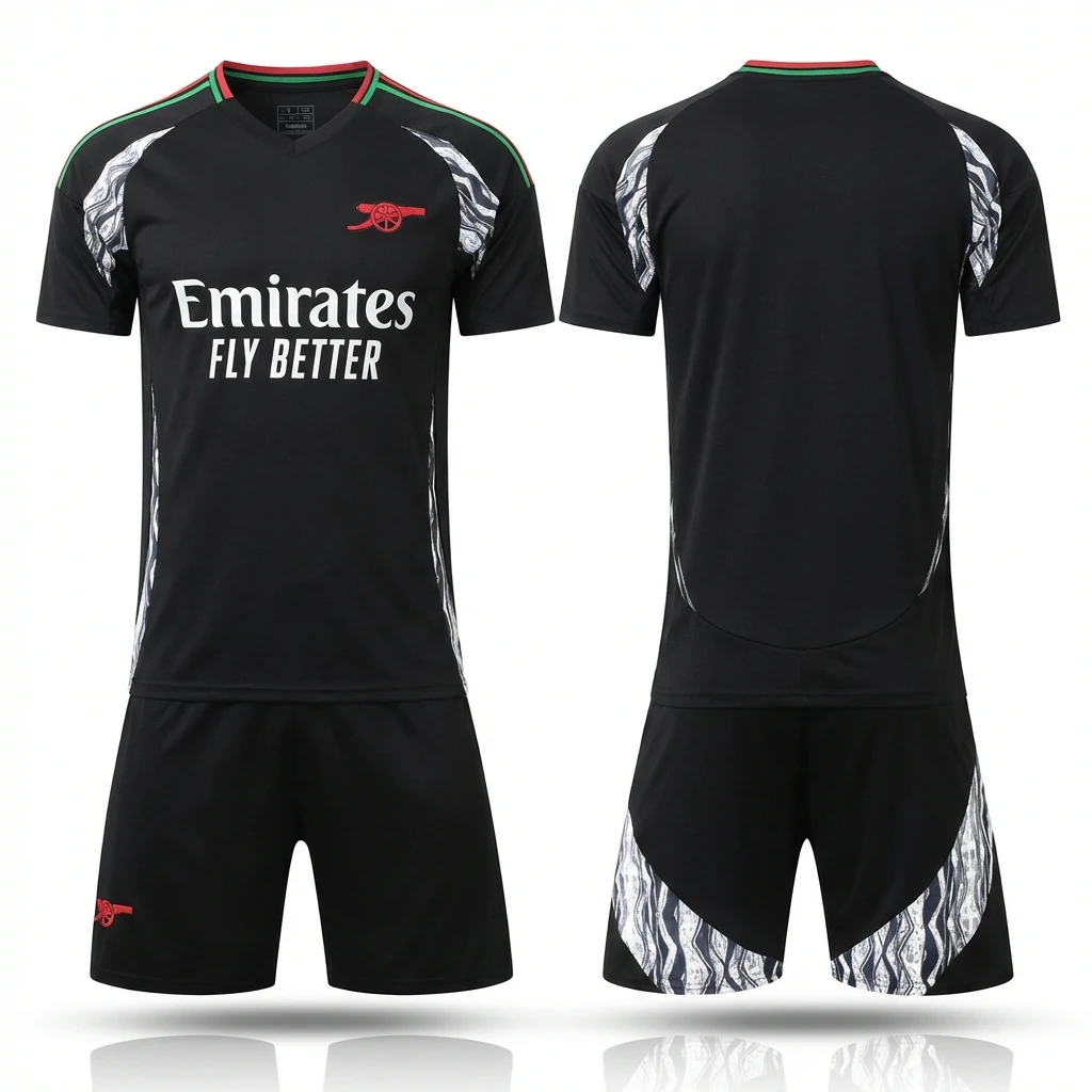 Arsenal retro-style black jersey