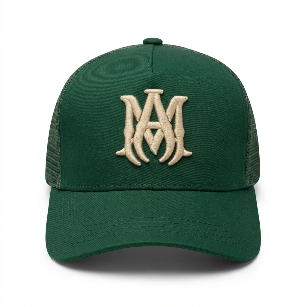 AMIRI Retro Style Dark Green Hat