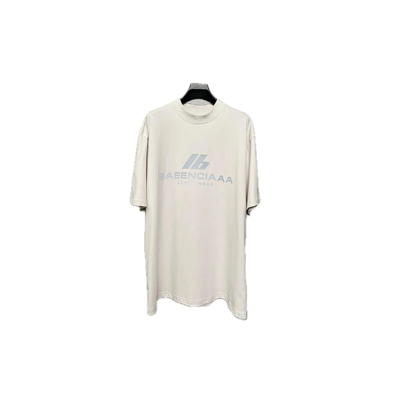 Balenciaga minimalist style off-white T-shirt