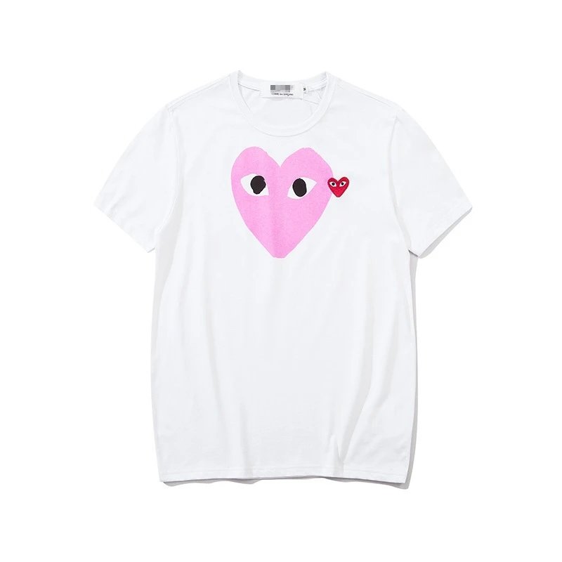 Comme des Garcons PLAY 2023-03 Style 2303 Heart Logo T-Shirt Downtown Style