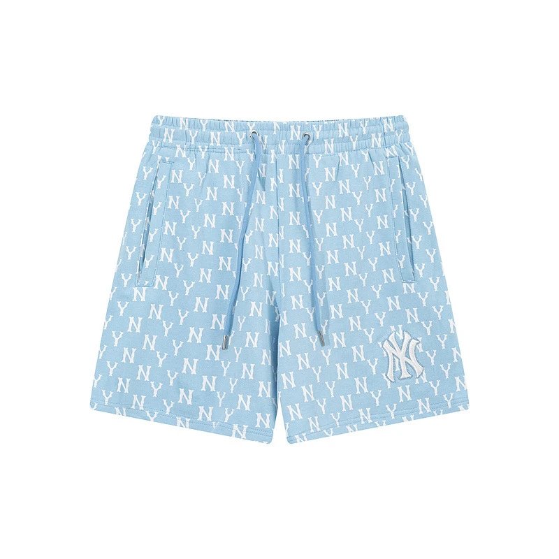 MLB full-print style light blue shorts