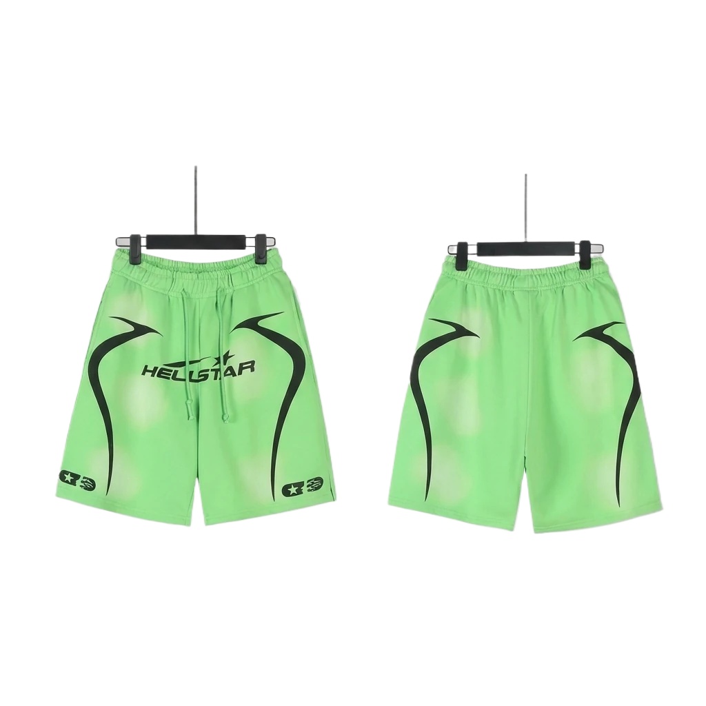 Hellstar Trendy Fluorescent Green Shorts