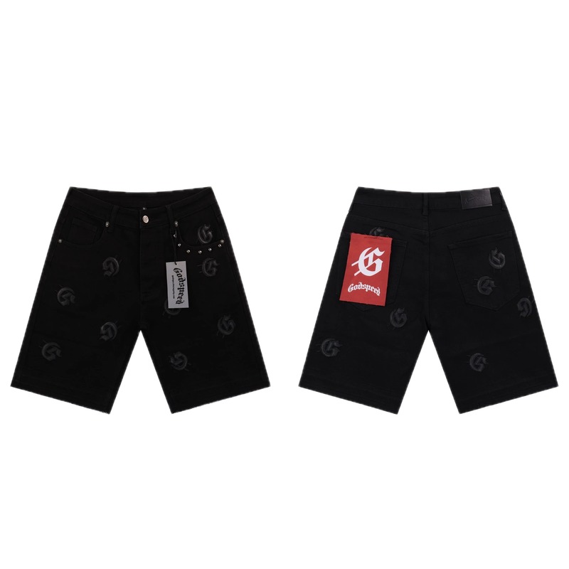 Godspeed Full G Street Style Black Denim Shorts