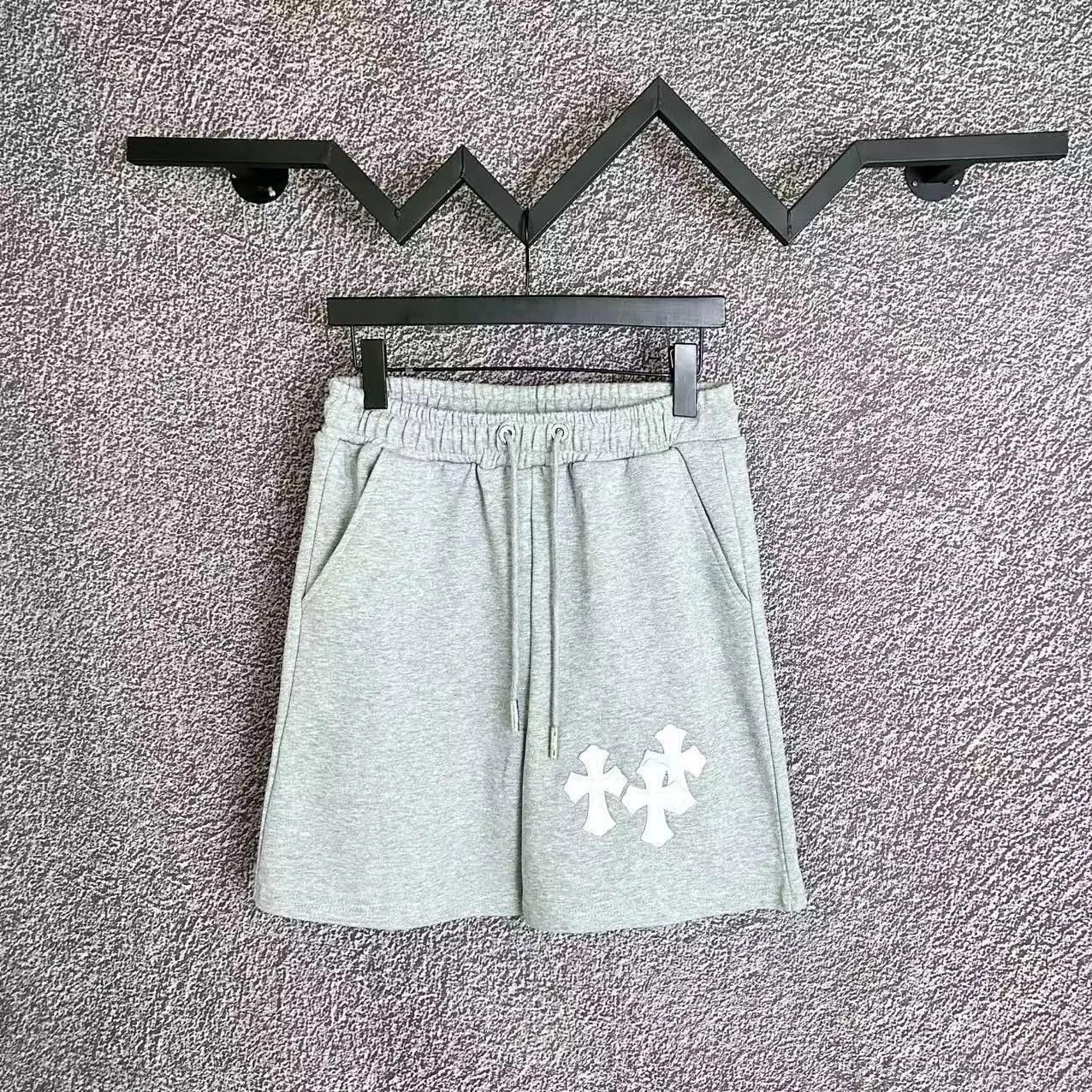 Chrome Hearts Trendy and Cool Style Gray Shorts