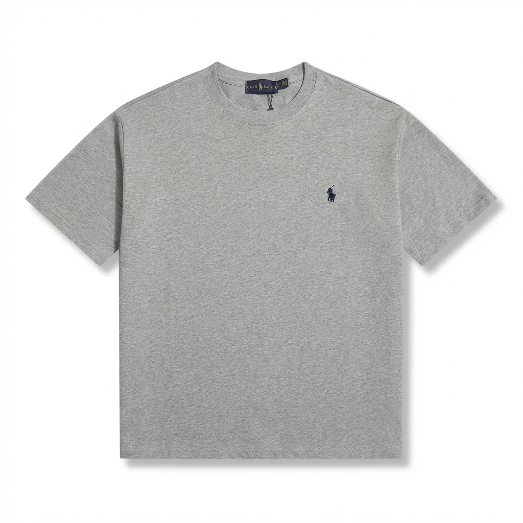 Ralph Lauren's classic and simple style gray T-shirt.