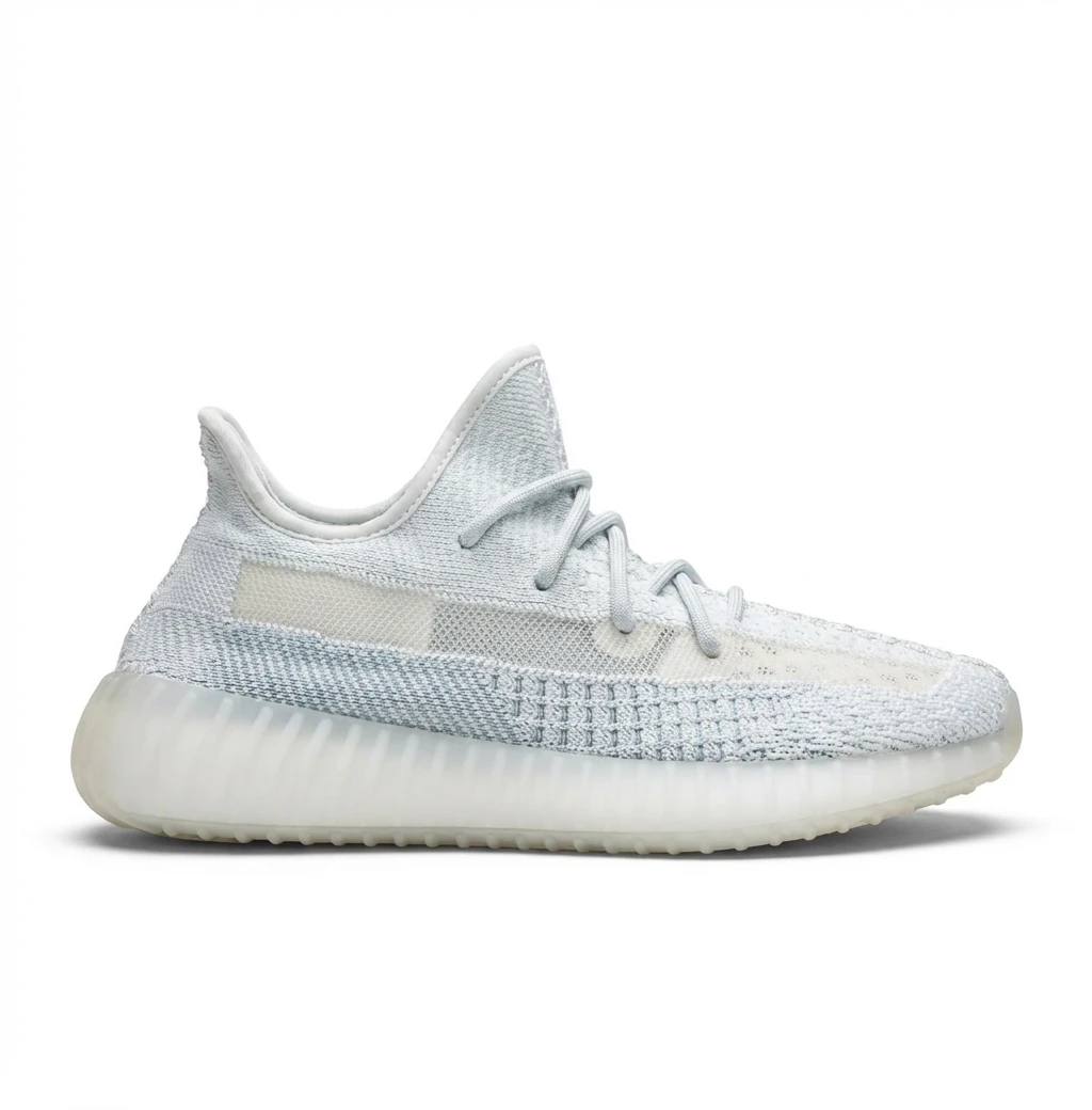 Pure White Yeezy 350 Trendy Sneakers