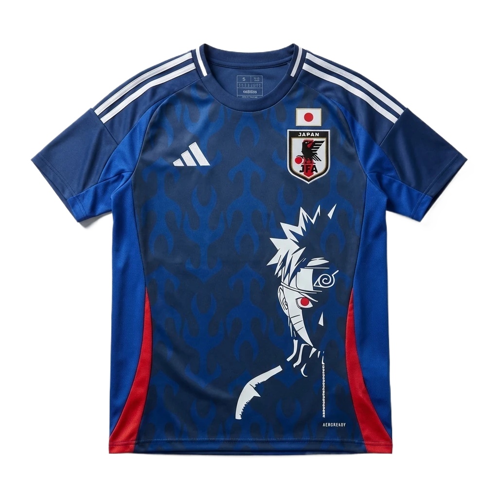 Tokyo Ghoul anime-style blue jersey