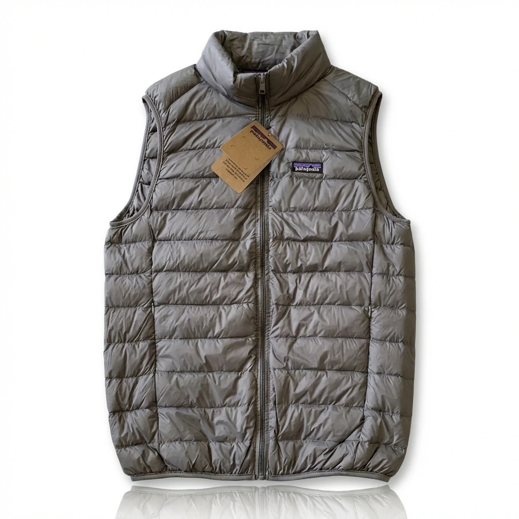 Patagonia Down Vest in Casual Grey