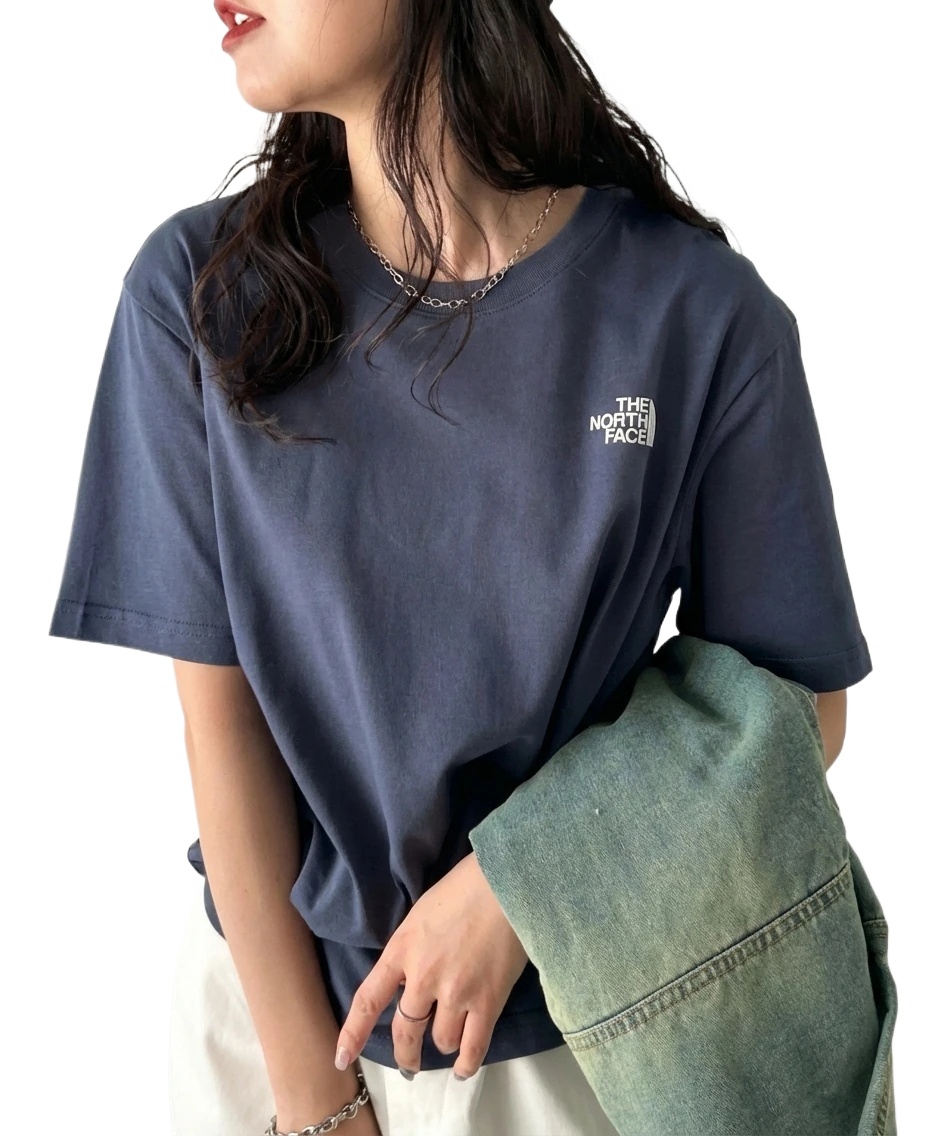 The North Face simple style navy blue T-shirt