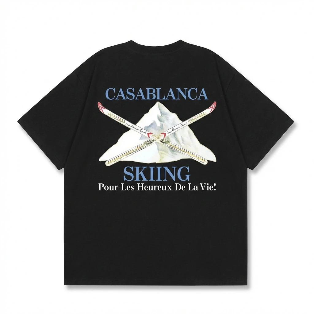 Casablanca Ski Style Black T-shirt