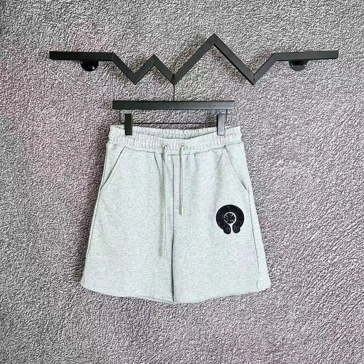 Chrome Hearts casual light gray shorts