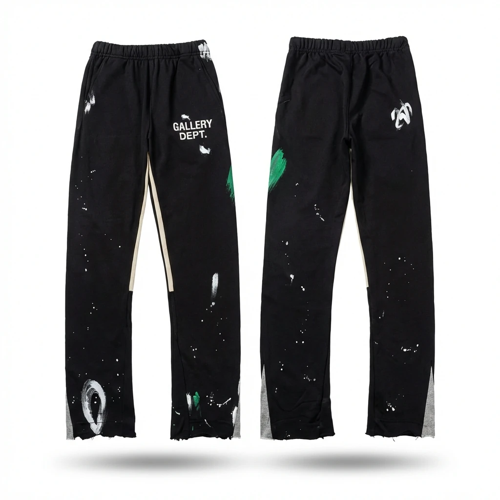 Gallery Dept Graffiti Style Black Trousers