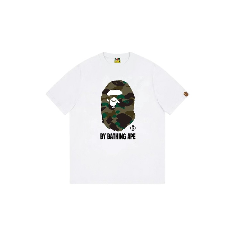 Bape camouflage-style white T-shirt
