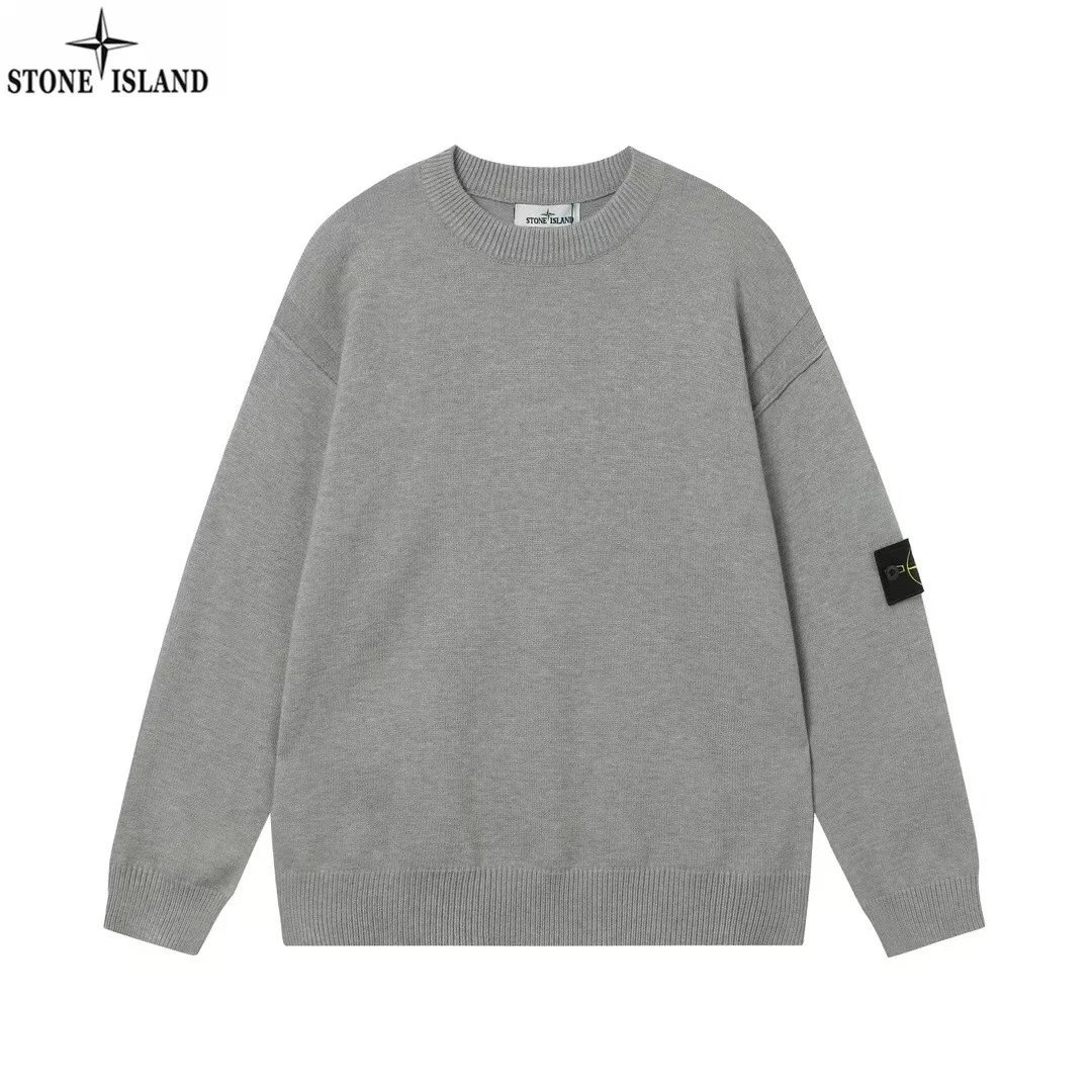 Stone Island Gray Crewneck SweatShirt Daily Styling