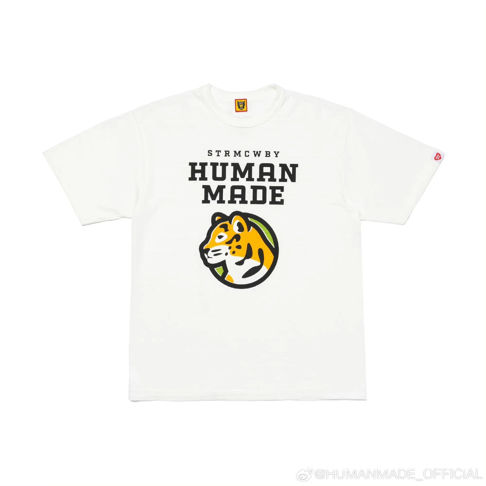 HUMAN MADE Tiger Head Print Japanese Streetwear White T-Shirt