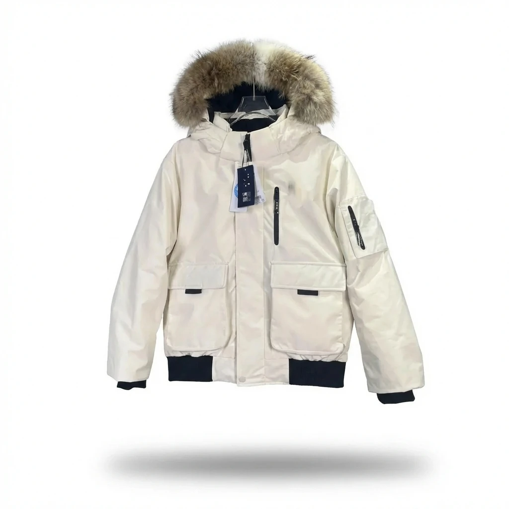 MLB workwear style off-white down jacket