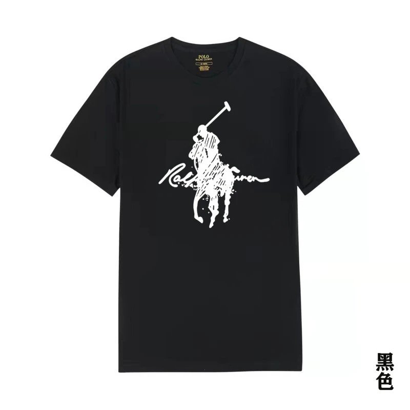 Classic style black T-shirt of Ralph Lauren