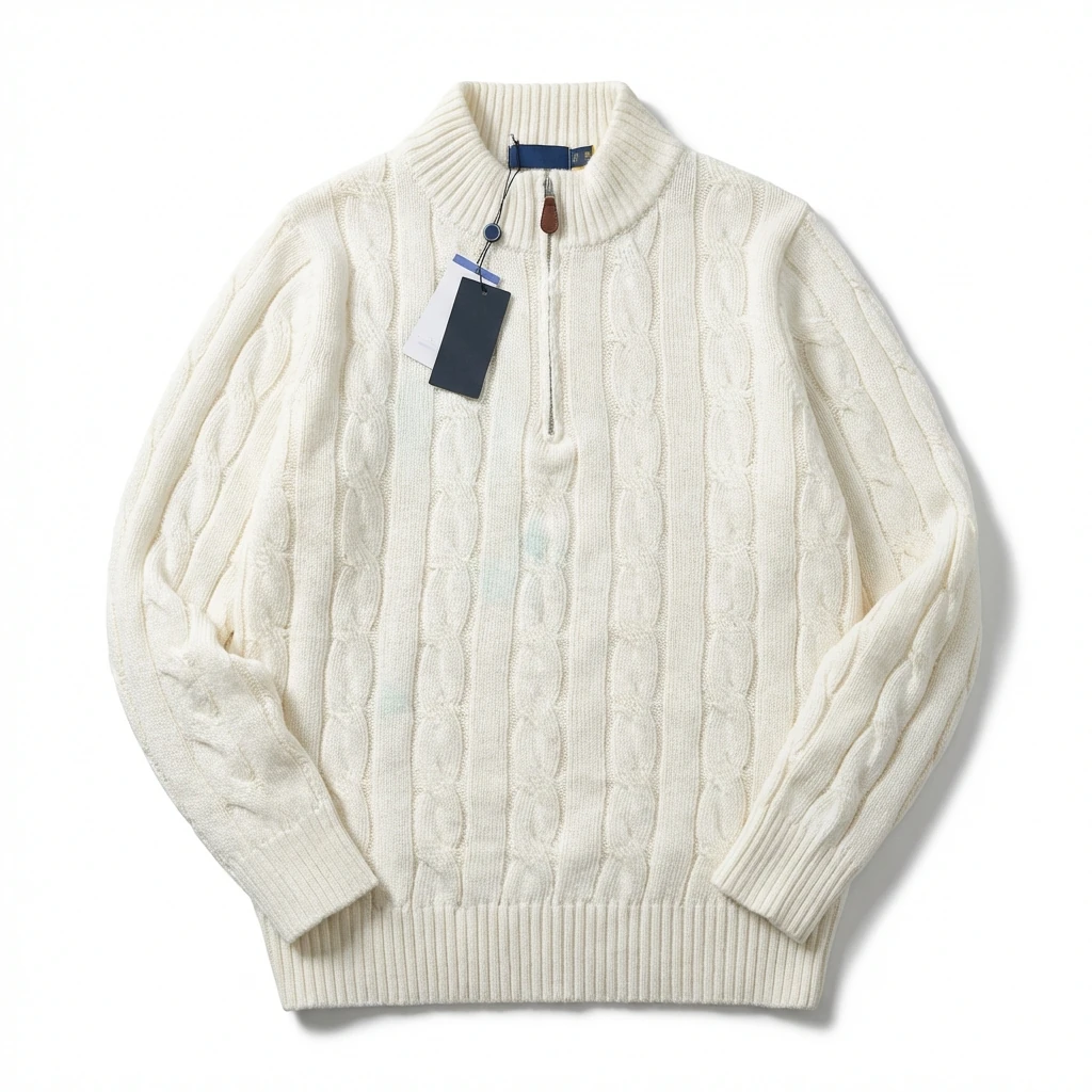 Ralph Lauren's twisted retro-style white sweater