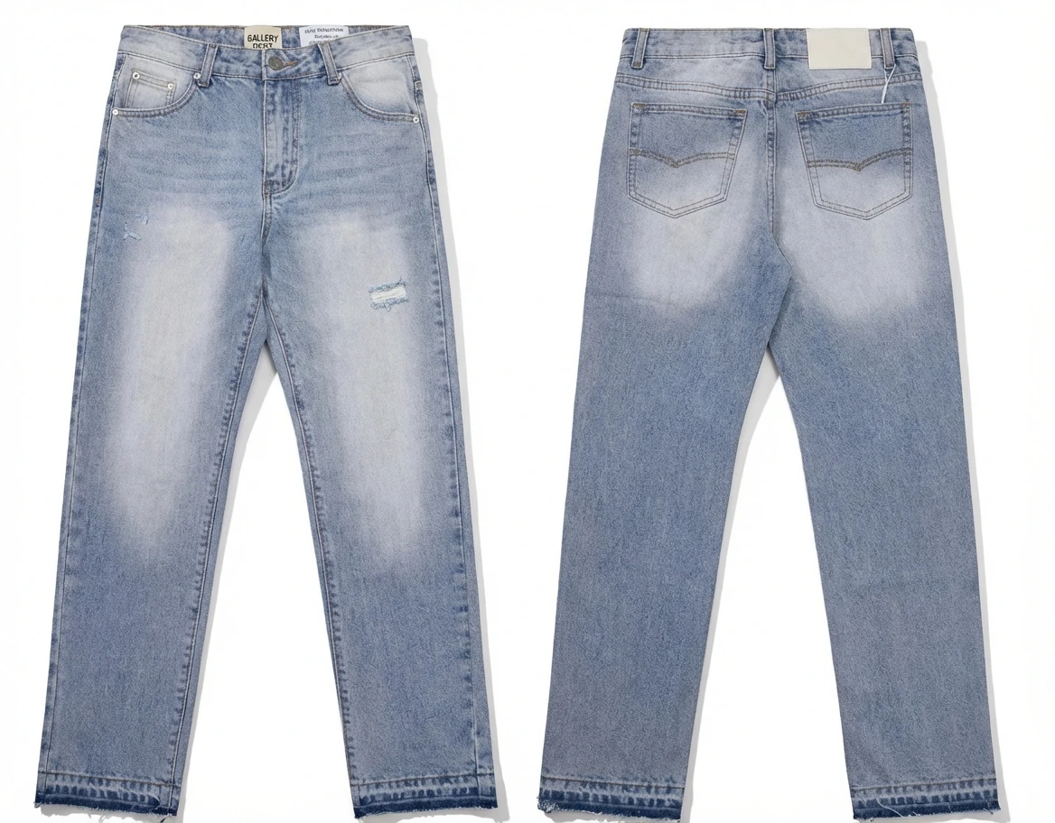 Gallery Dept. distressed light blue jeans