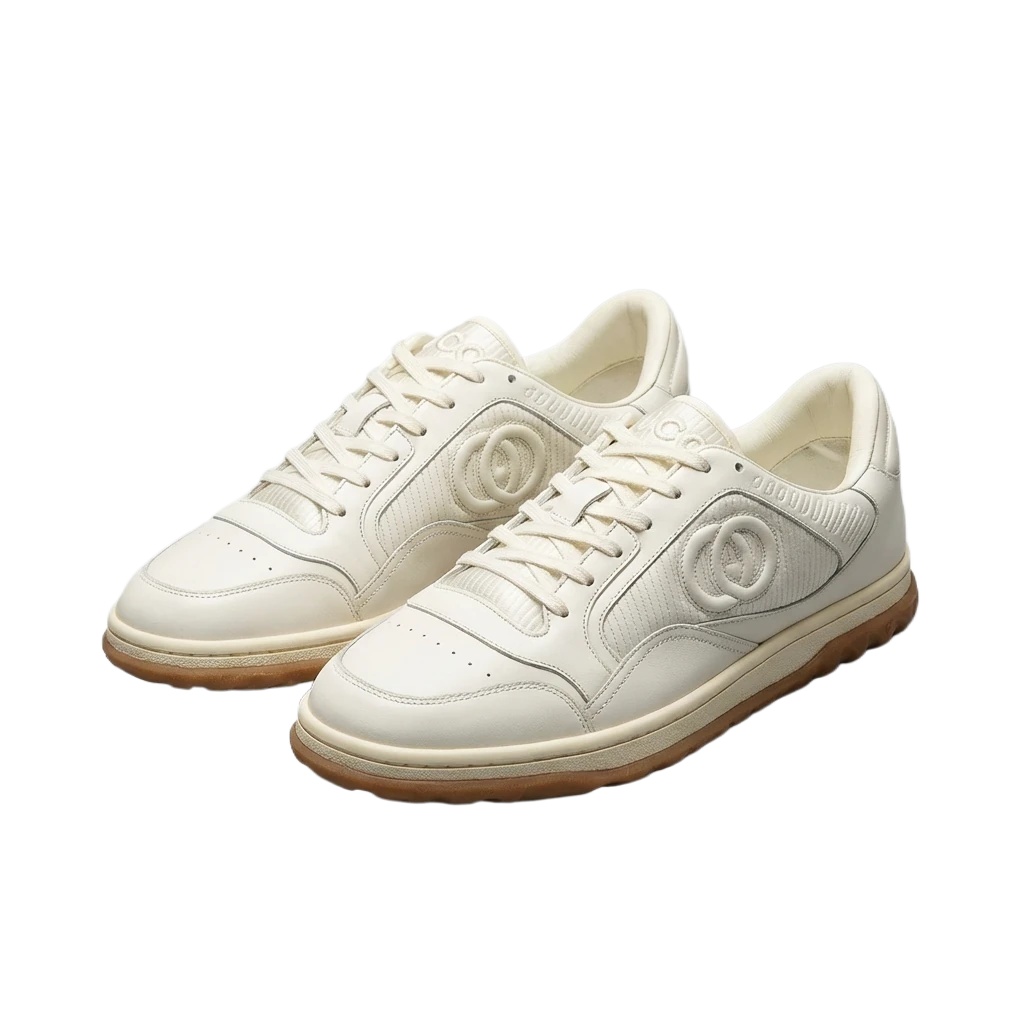 Gucci retro-style white sneakers