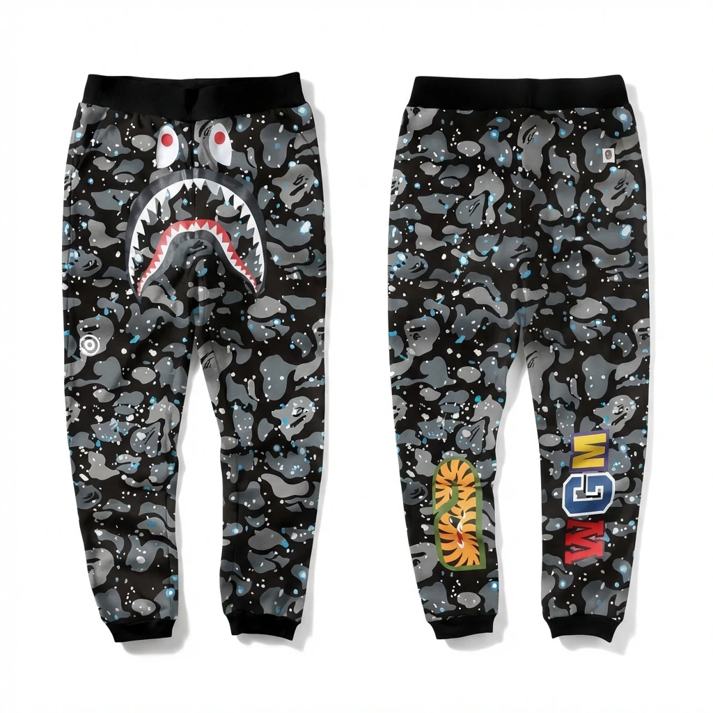 Bape camouflage style casual pants