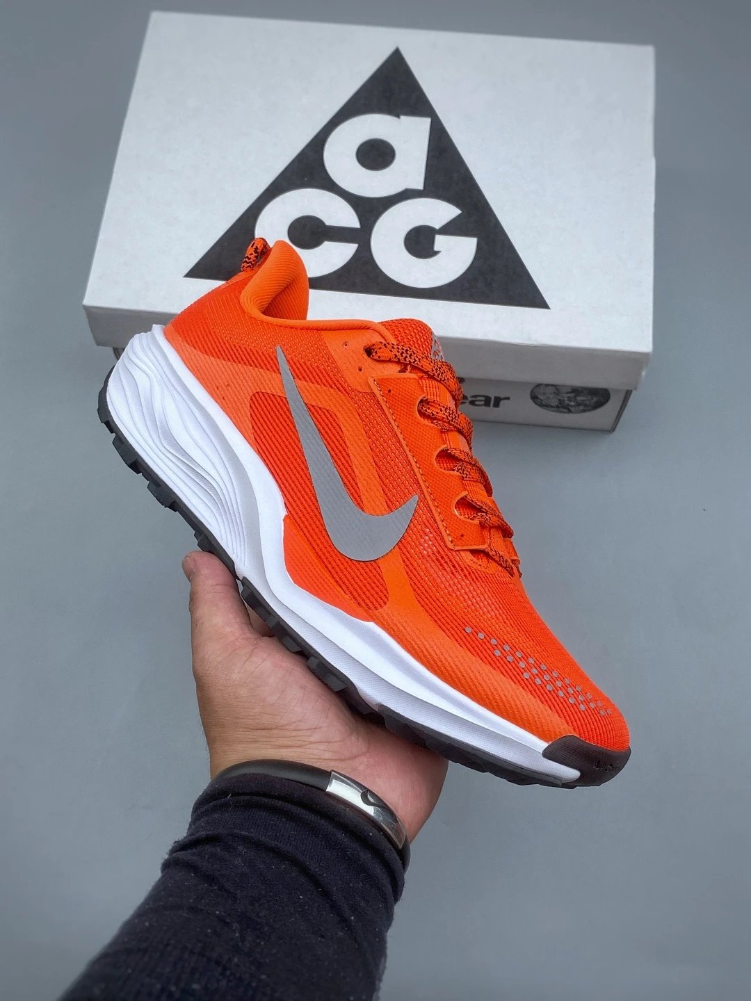 Nike Road Runners with Contrast Swoosh in Bright Orange