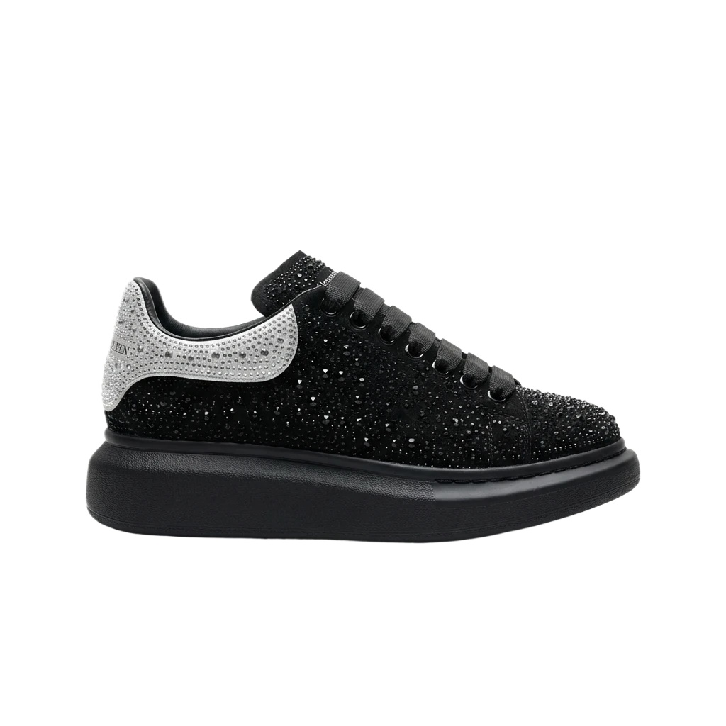 McQueen Thick-soled Trendy and Cool Black Shoes