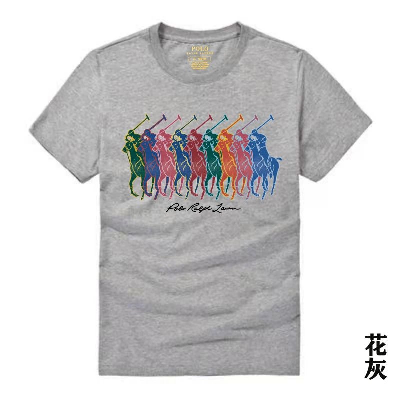 Ralph Lauren heathered grey polo-style T-shirt