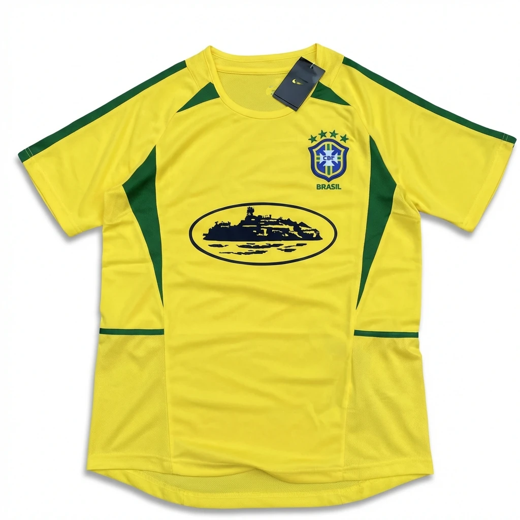 Stussy Brazilian-style yellow-green T-shirt