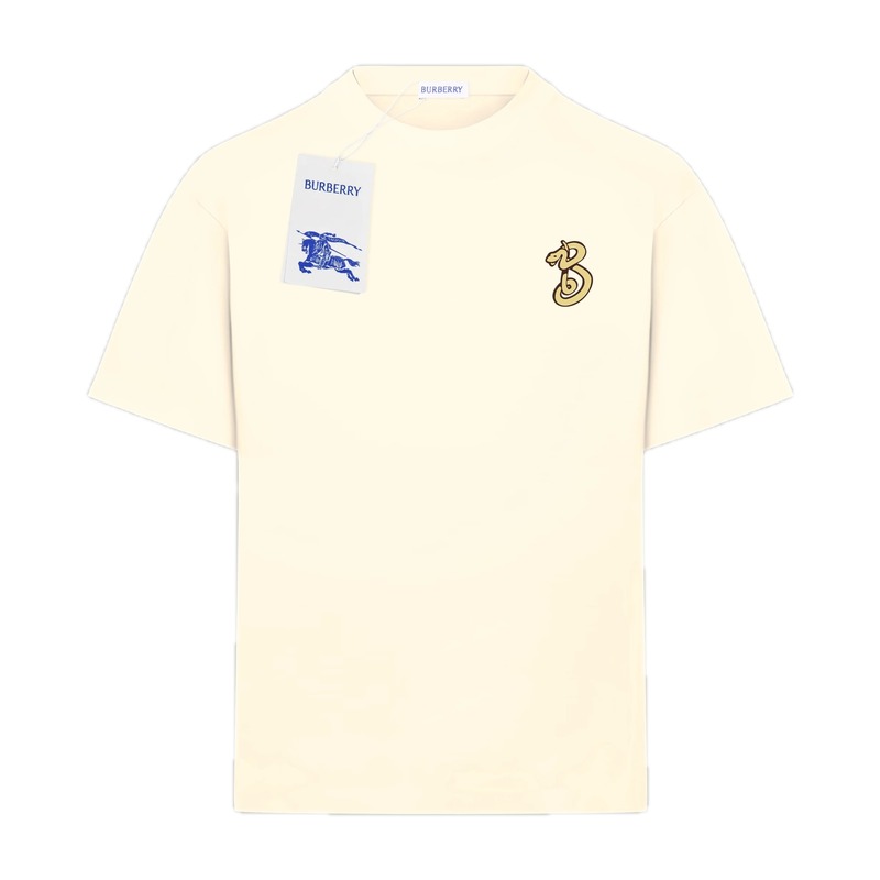 BURBERRY Classic and Simple Style Beige T-shirt