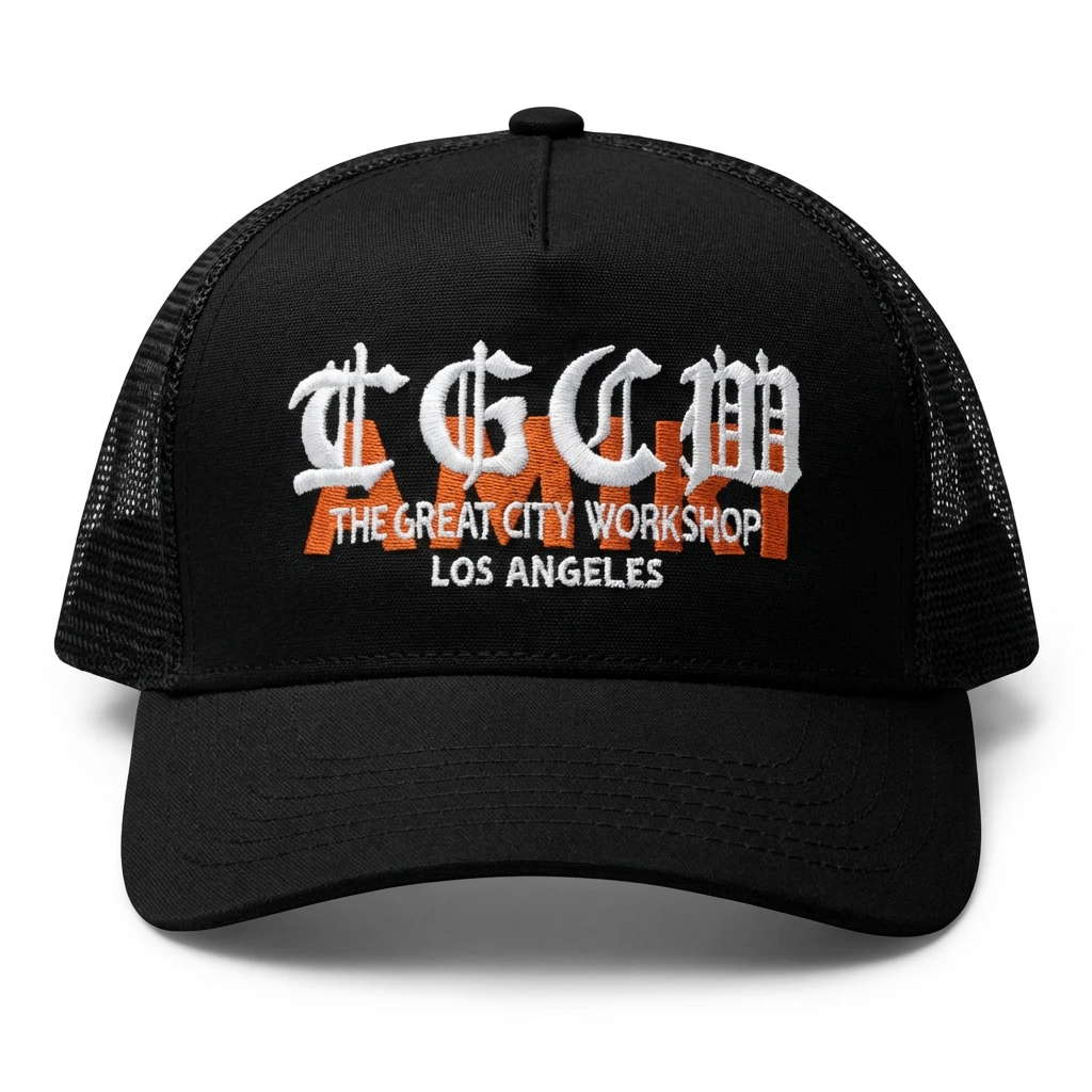 Chrome Hearts retro-style black hat