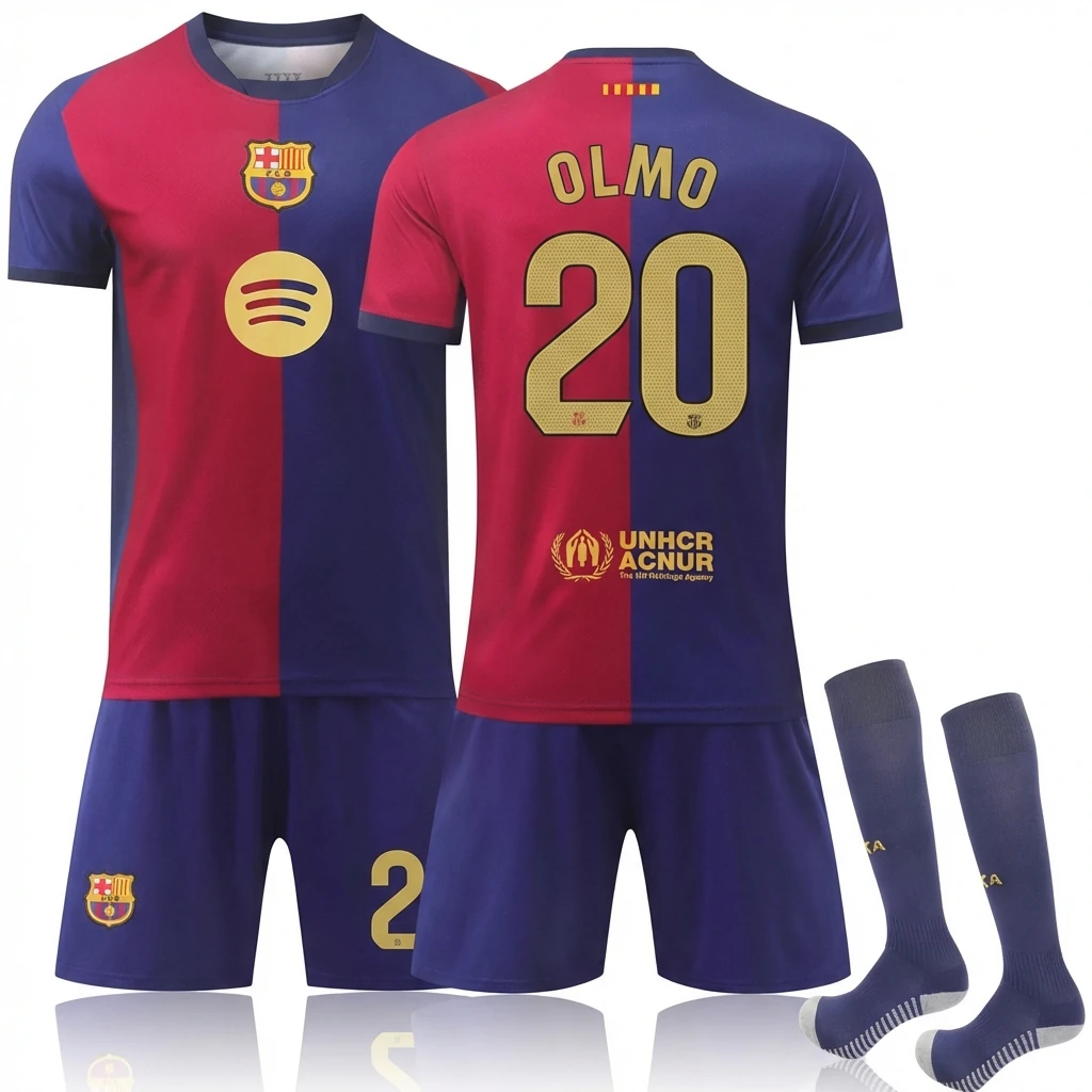 Barcelona's classic red and blue football jersey