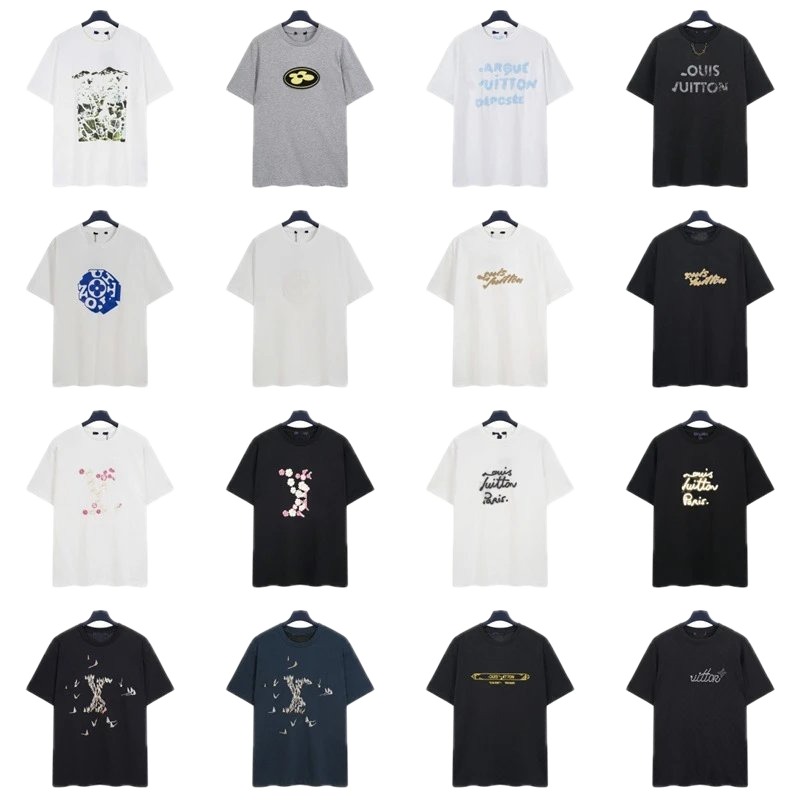 Louis Vuitton Printed Trendy Multi-color Short-sleeve T-shirt