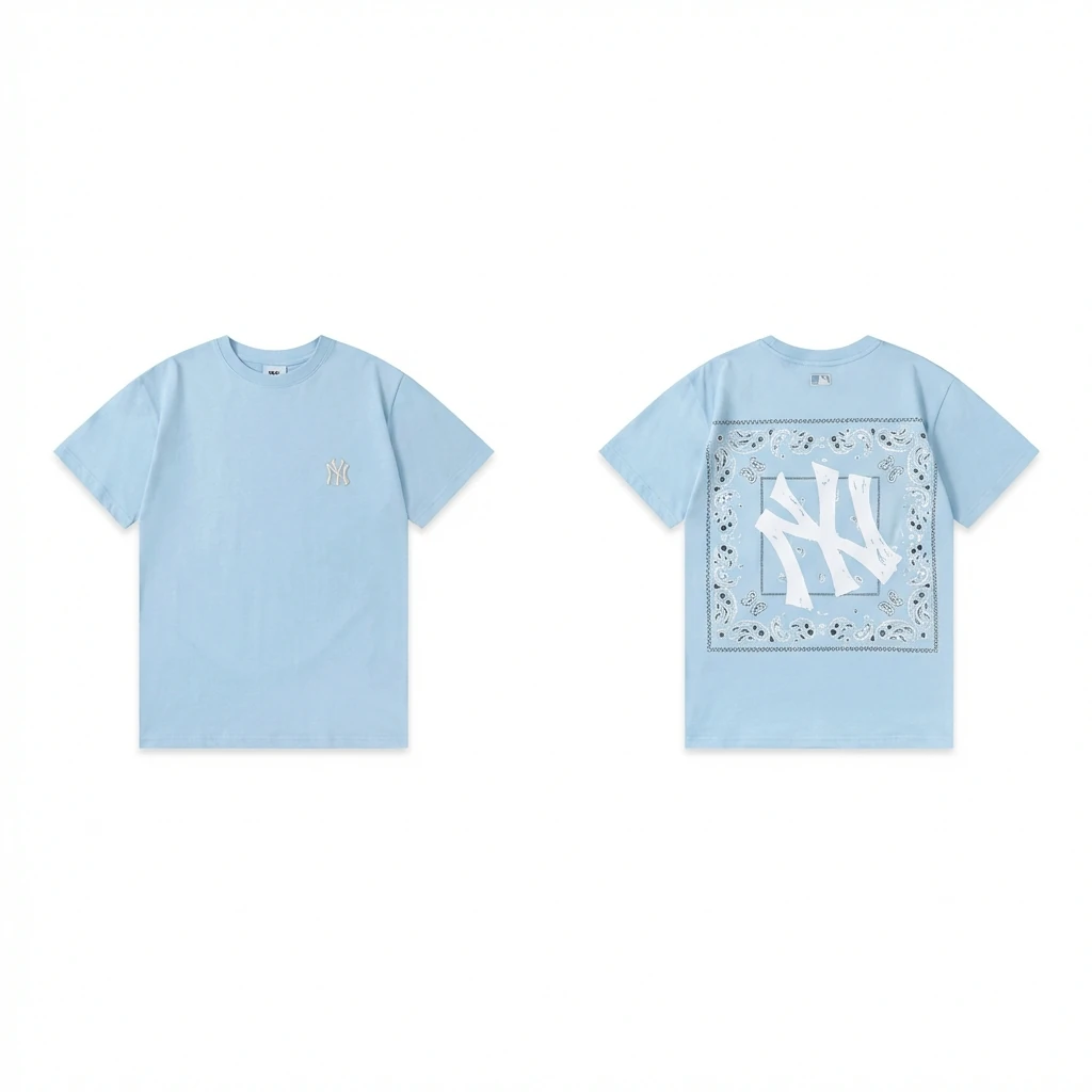 MLB retro light blue T-shirt
