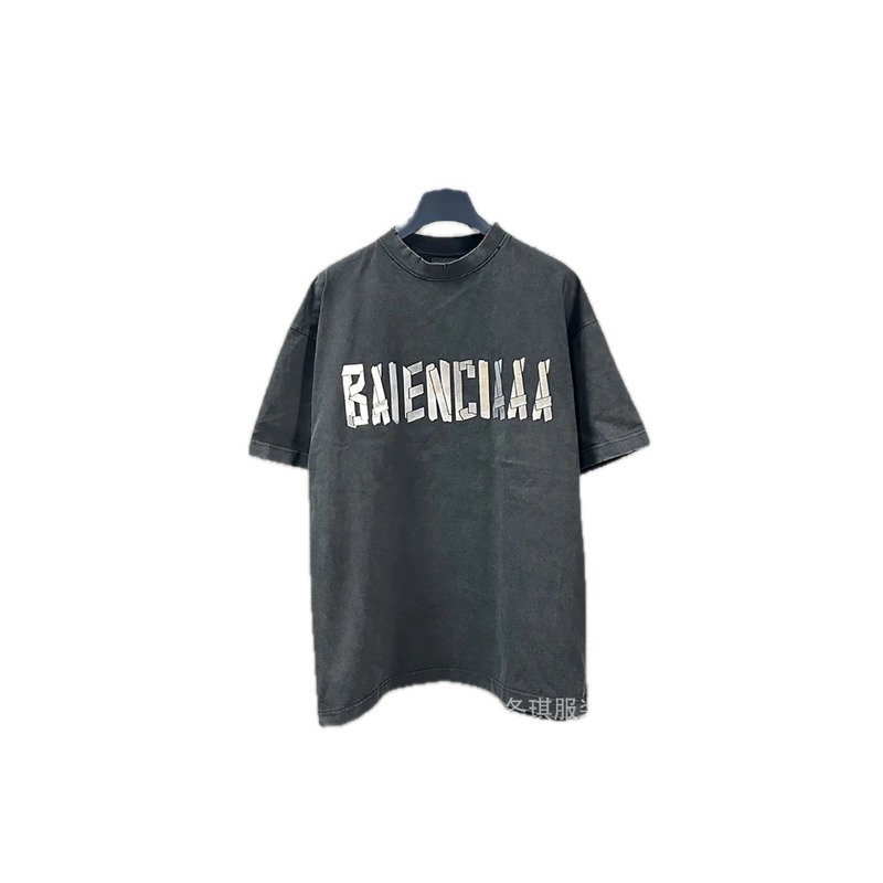 Balenciaga alphabet style black T-shirt