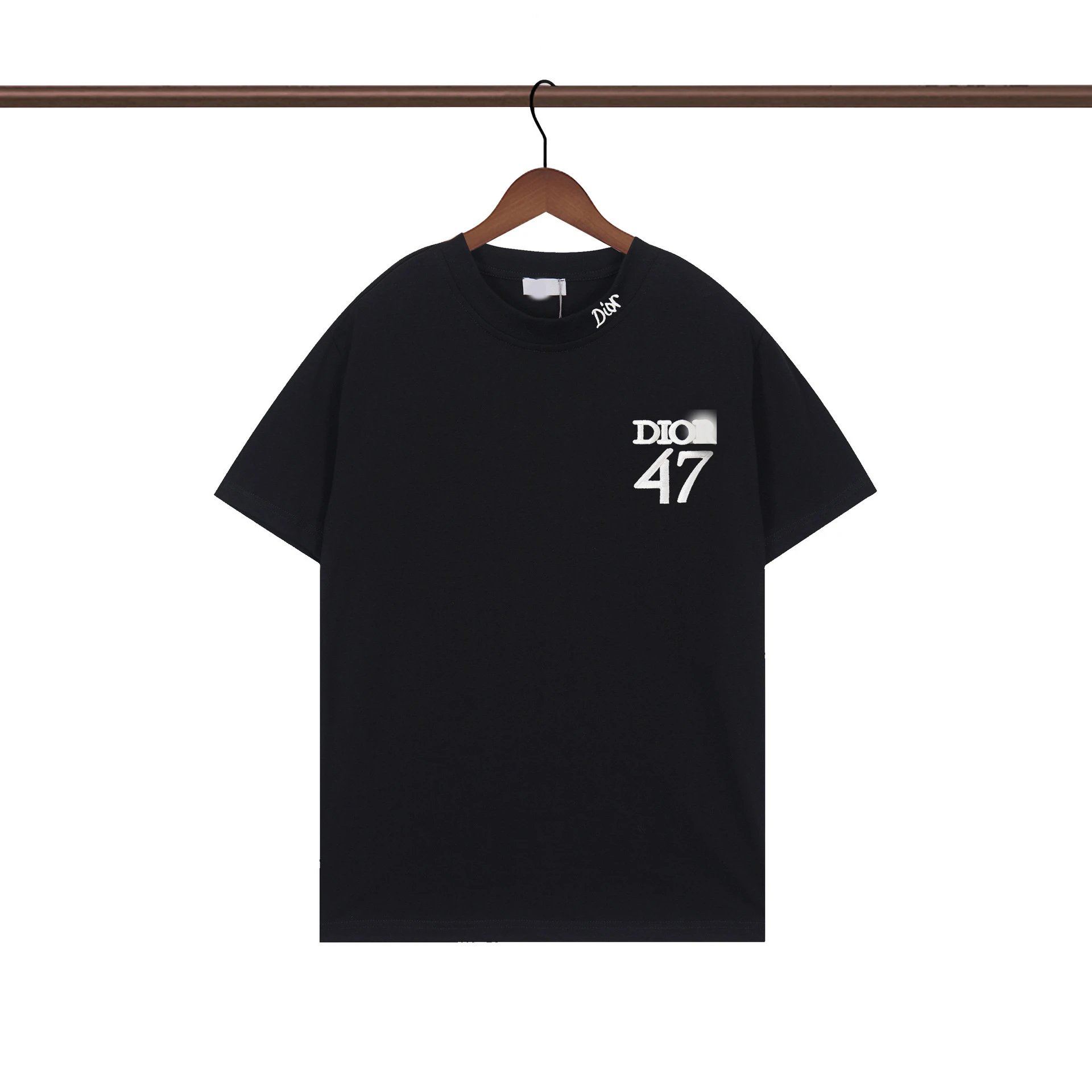 Dior 47 Collection Minimalist Style Black T-Shirt