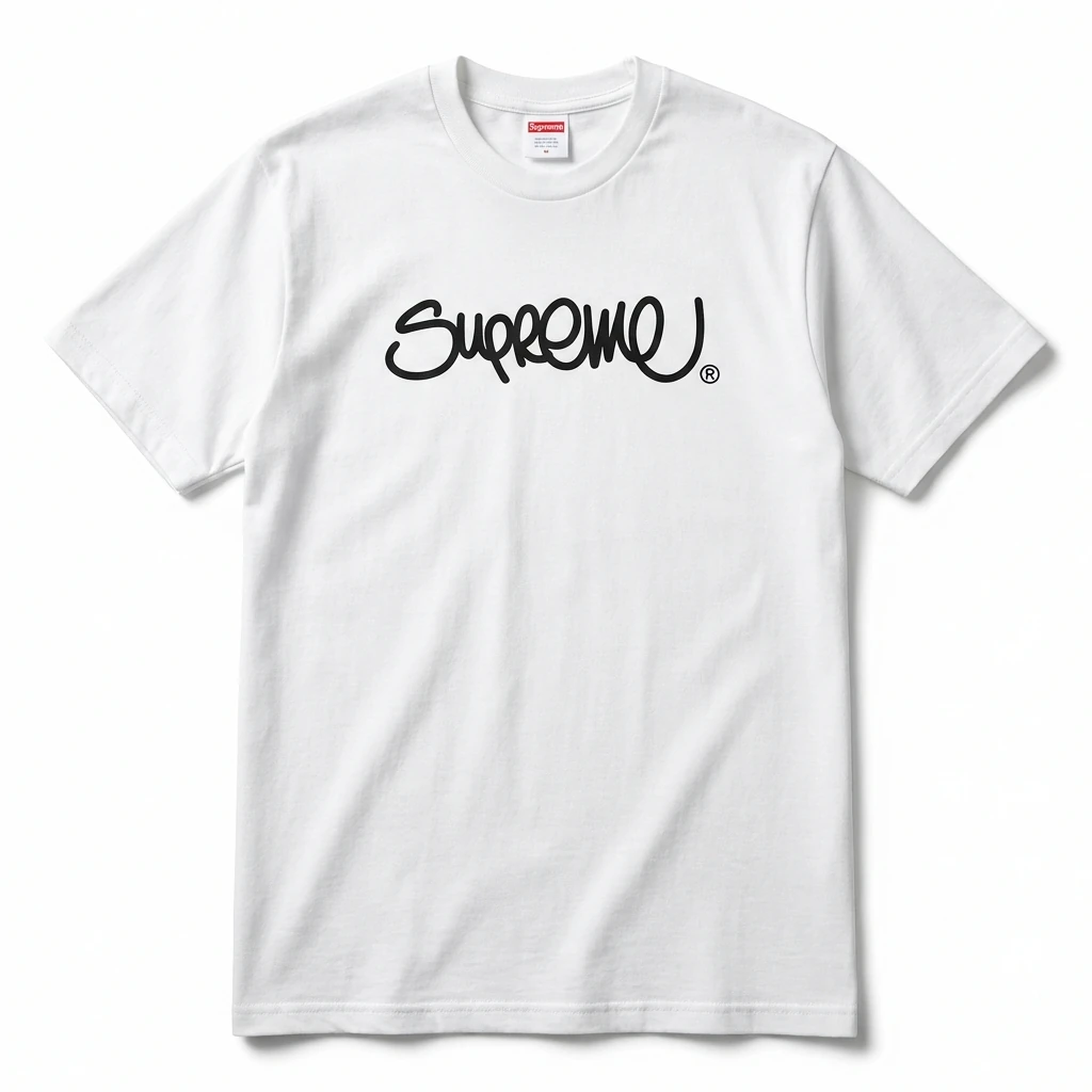 Supreme basic white T-shirt
