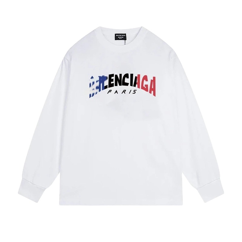 Balenciaga letter-style white T-shirt