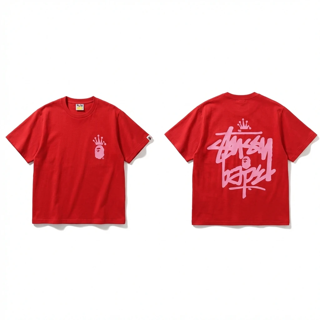 Bape Crown Graffiti Style T-shirt