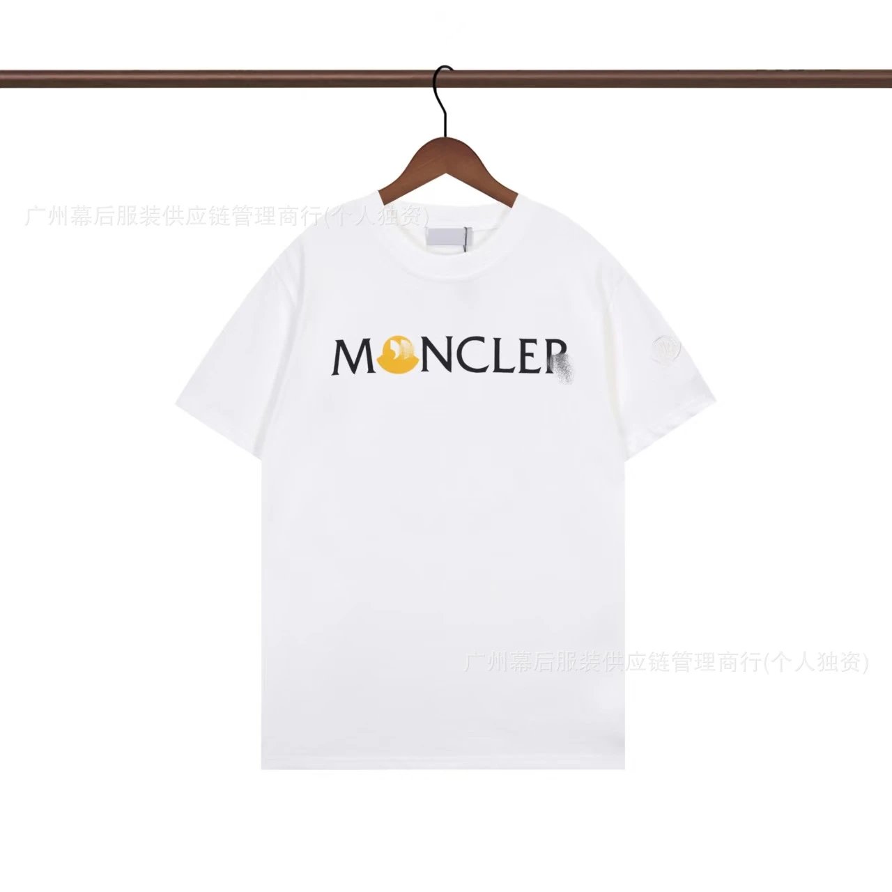 Moncler Printed Casual White Short-sleeve T-shirt