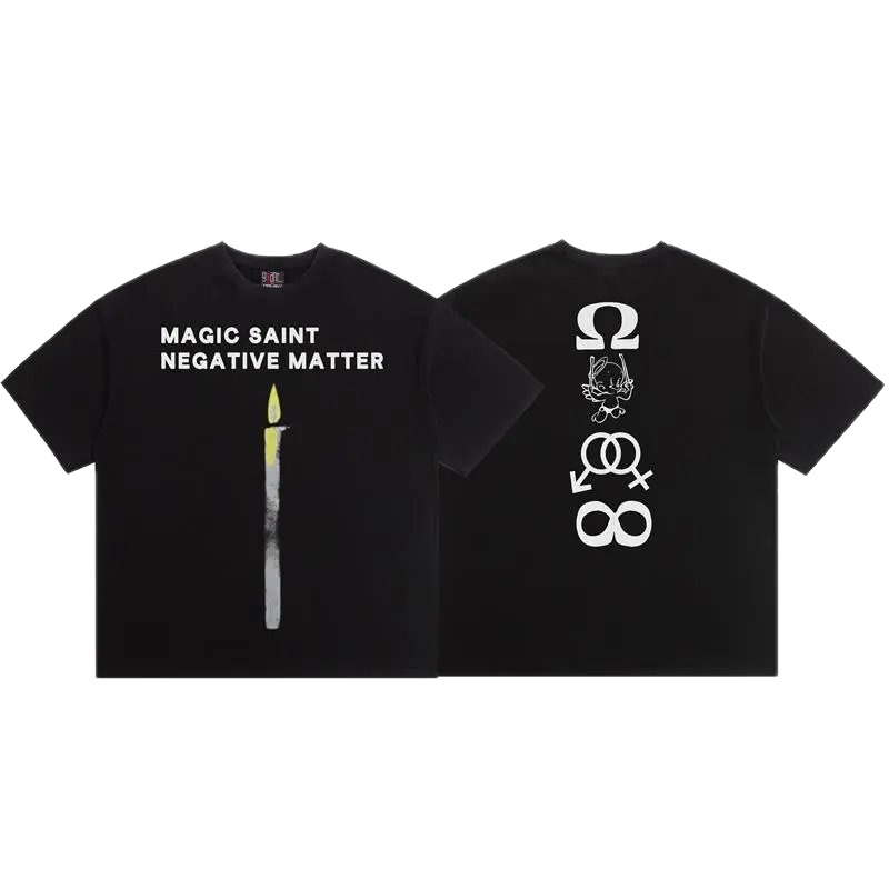 SAINT Magic Collection Street Style Black T-Shirt