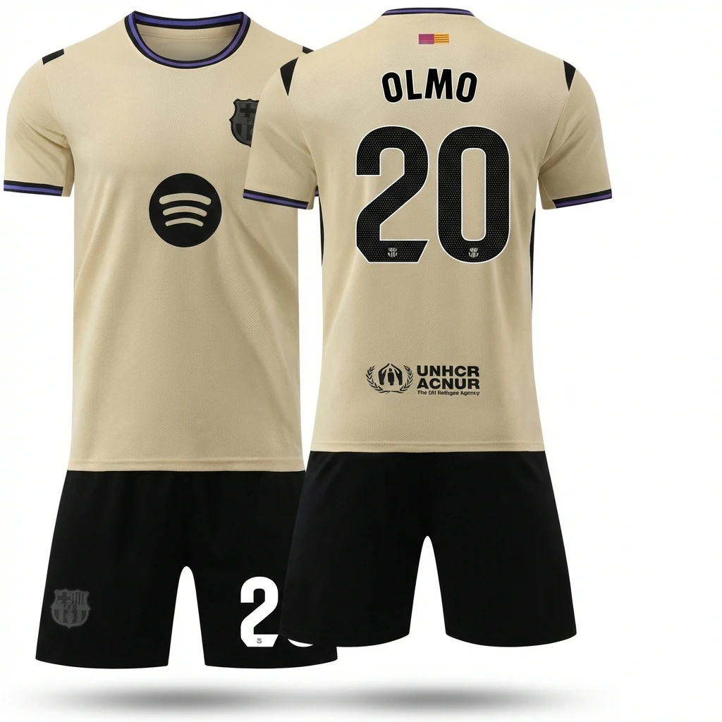 Barcelona co-branded style beige jersey