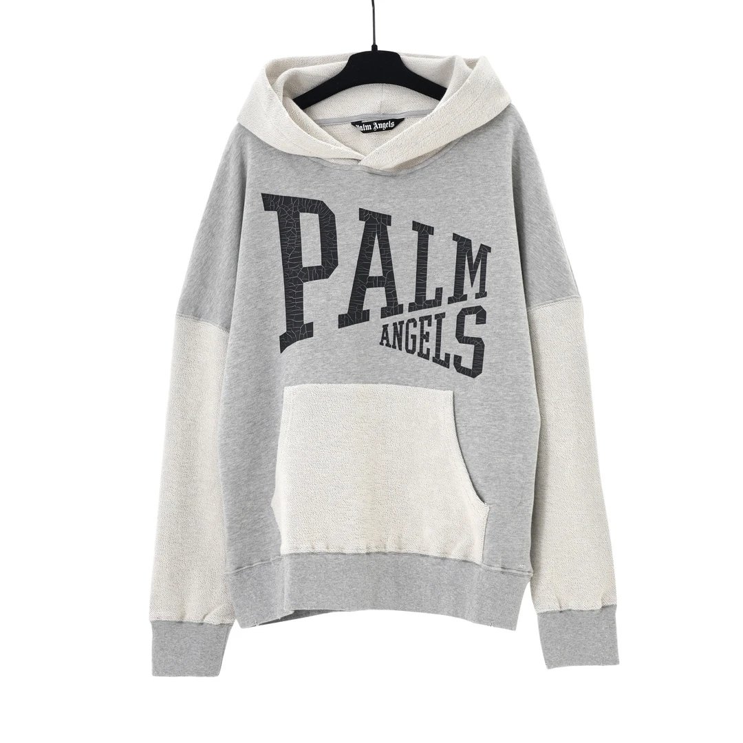 Palm Angels patchwork grey sweatshirt