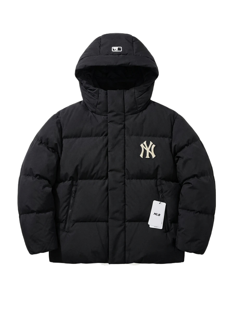 Classic black down jacket of MLB