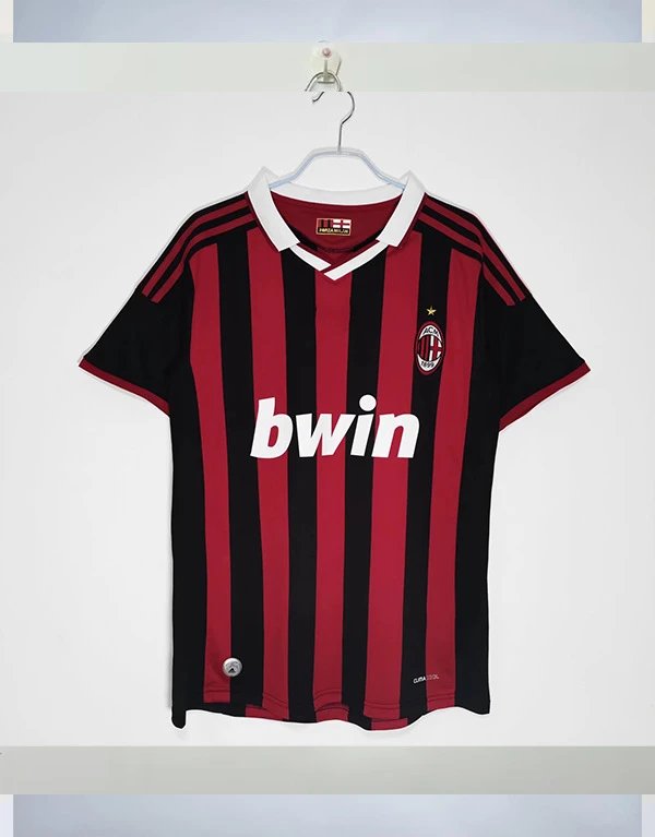 AC Milan Sport Retro soccer jersey Red Black Striped for Collection Drops